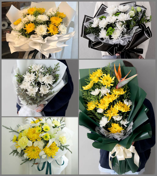 湖南郴州桂阳县流峰镇上龙村白事花束代送